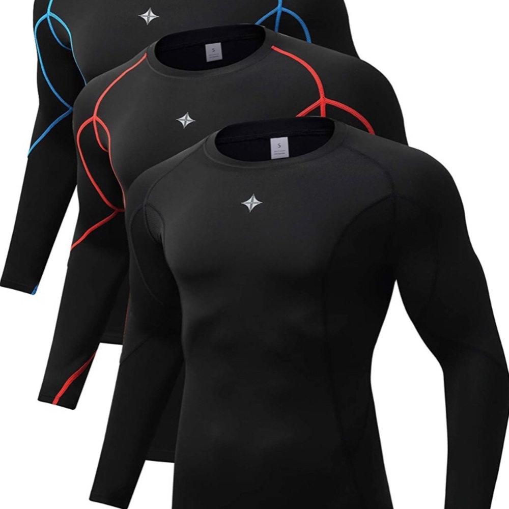 Milin Naco Cool Dry Compression Shirts for Men Long Sleeve Baselayer Top